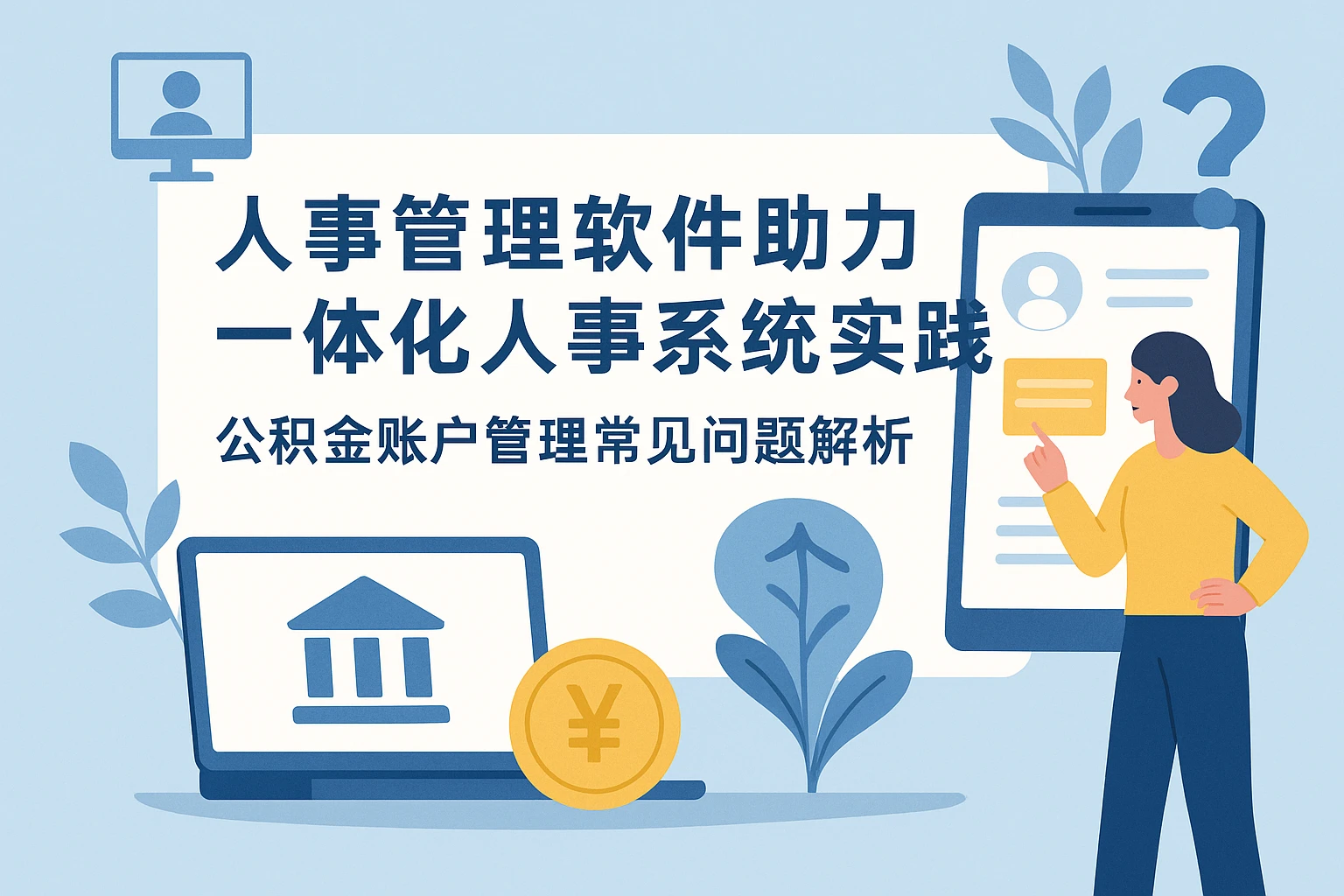 人事管理软件助力一体化人事系统实践——公积金账户管理常见问题解析