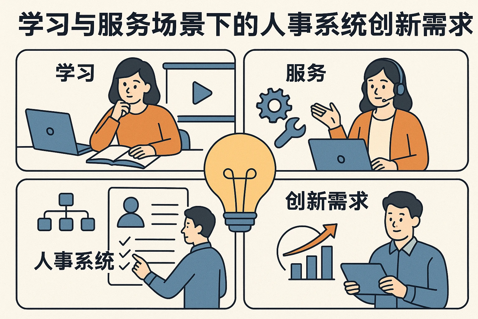 学习与服务场景下的人事系统创新需求
