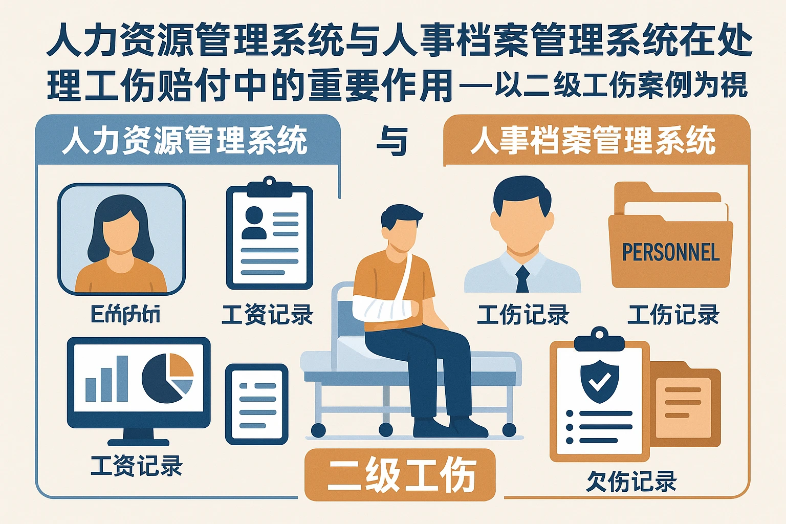人力资源管理系统与人事档案管理系统在处理工伤赔付中的重要作用 —— 以二级工伤案例为视角