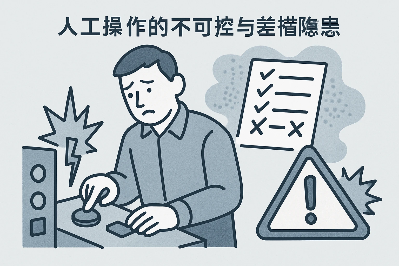 1.2 人工操作的不可控与差错隐患