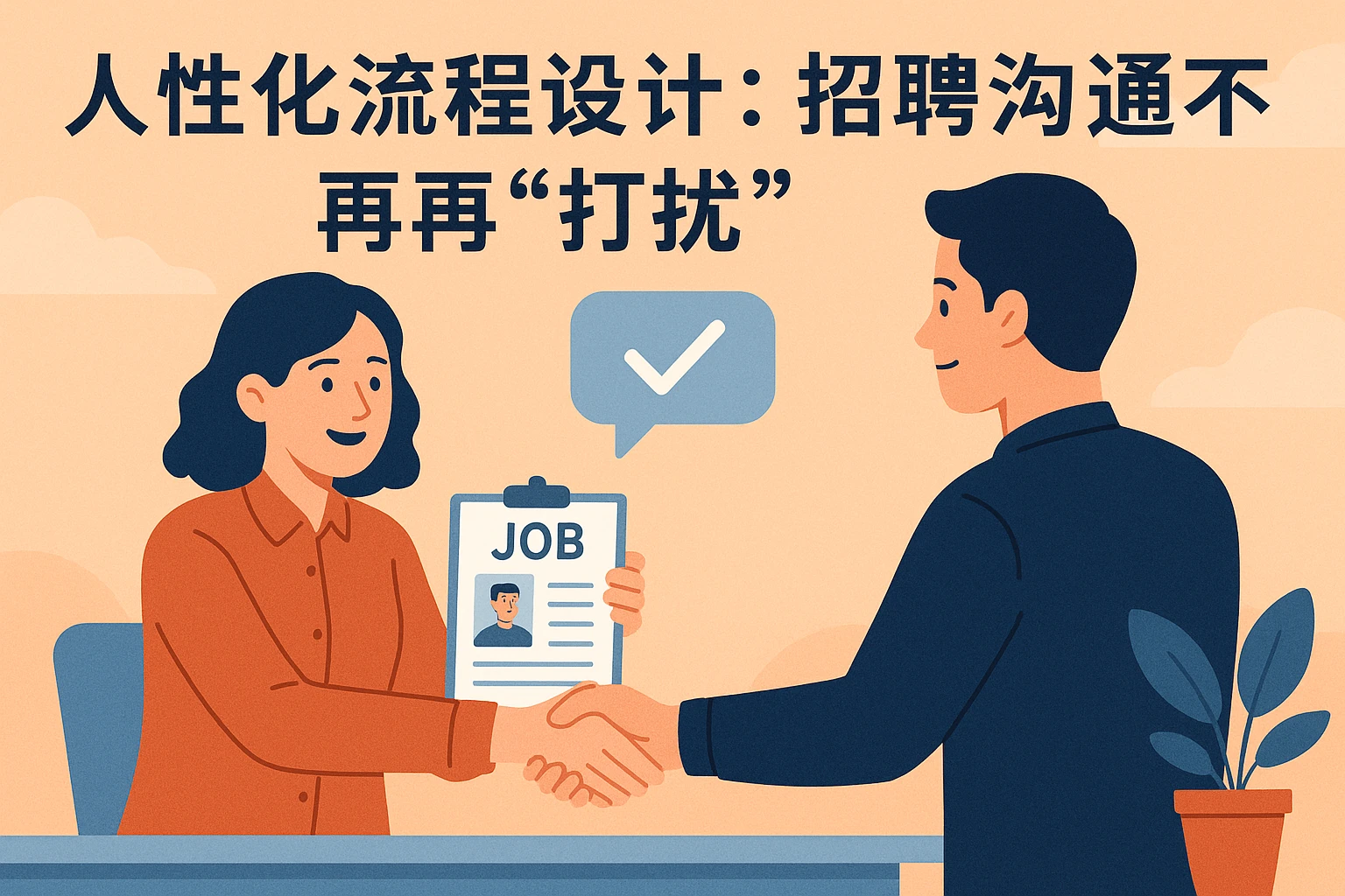 人性化流程设计：招聘沟通不再“打扰”