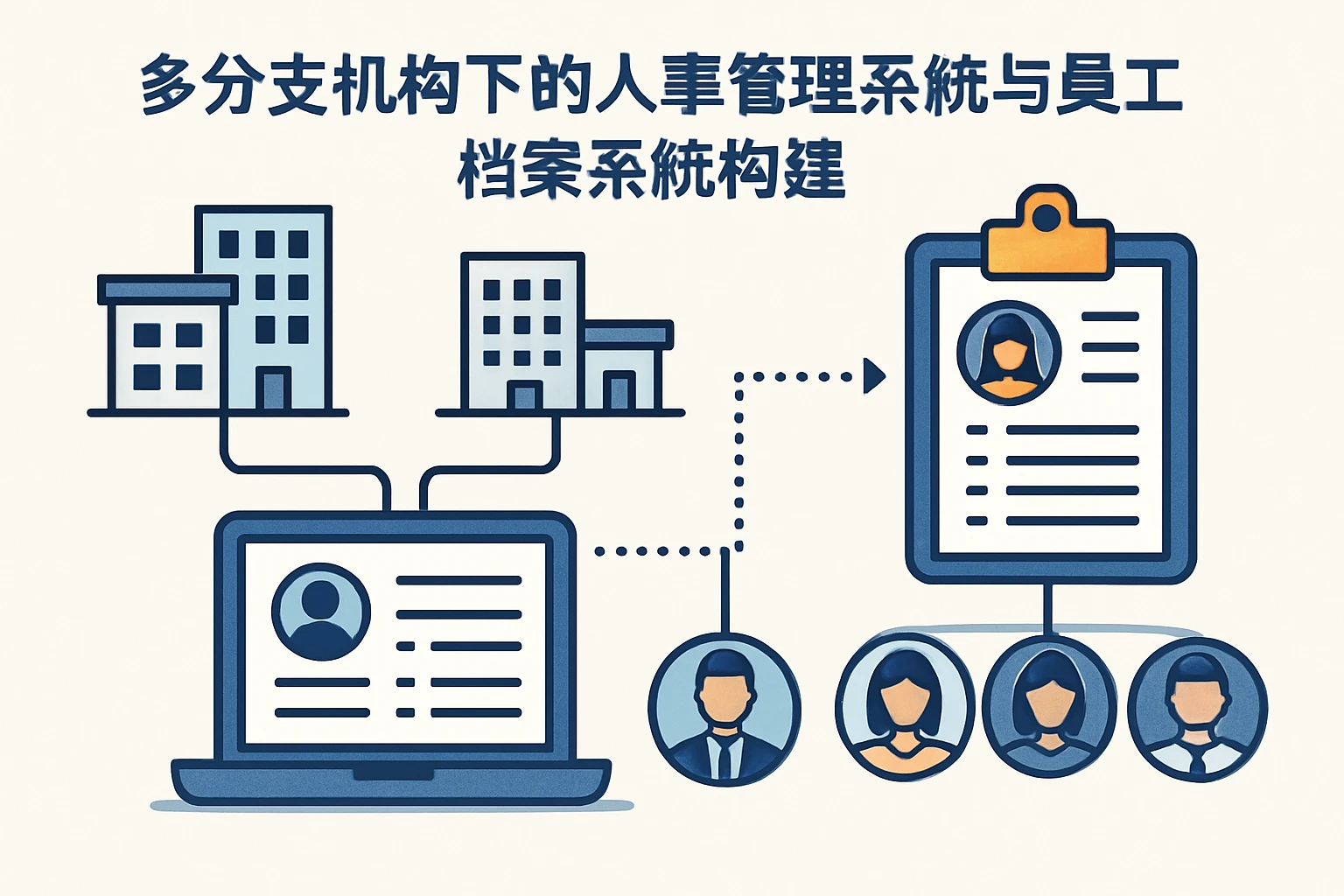 多分支机构下的人事管理系统与员工档案系统构建