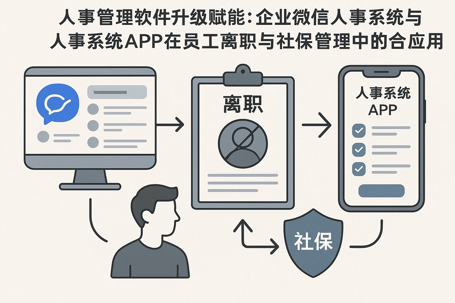 人事管理软件升级赋能：企业微信人事系统与人事系统APP在员工离职与社保管理中的综合应用