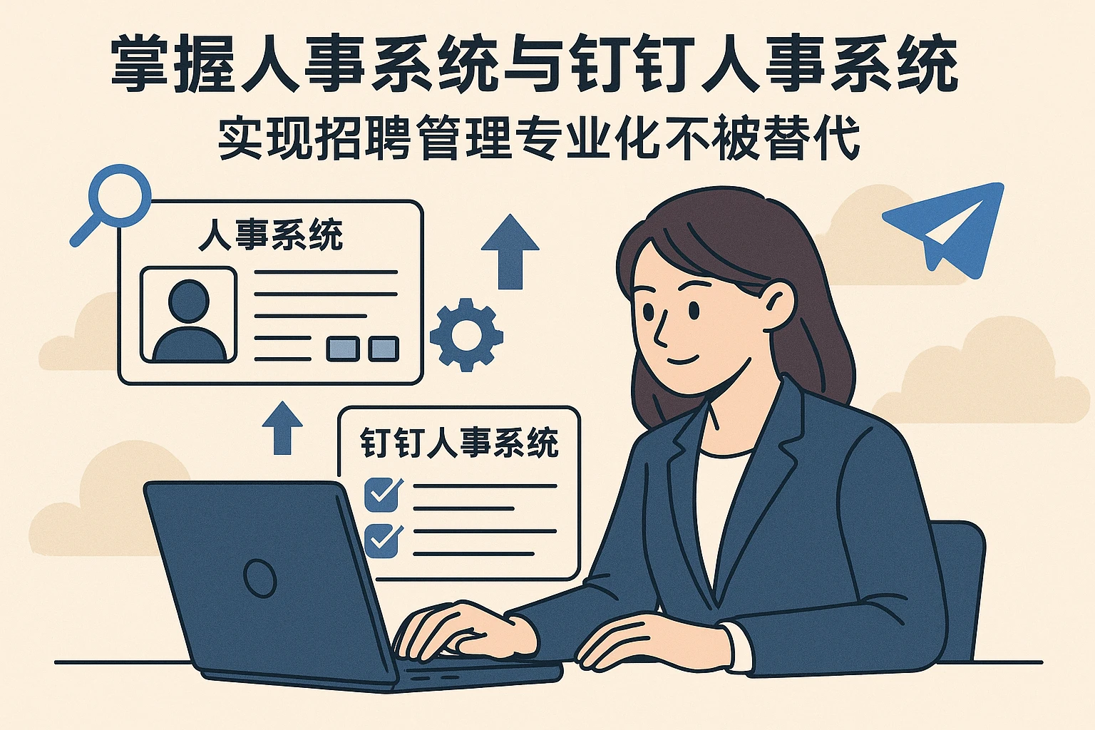 掌握人事系统与钉钉人事系统，实现招聘管理专业化不被替代