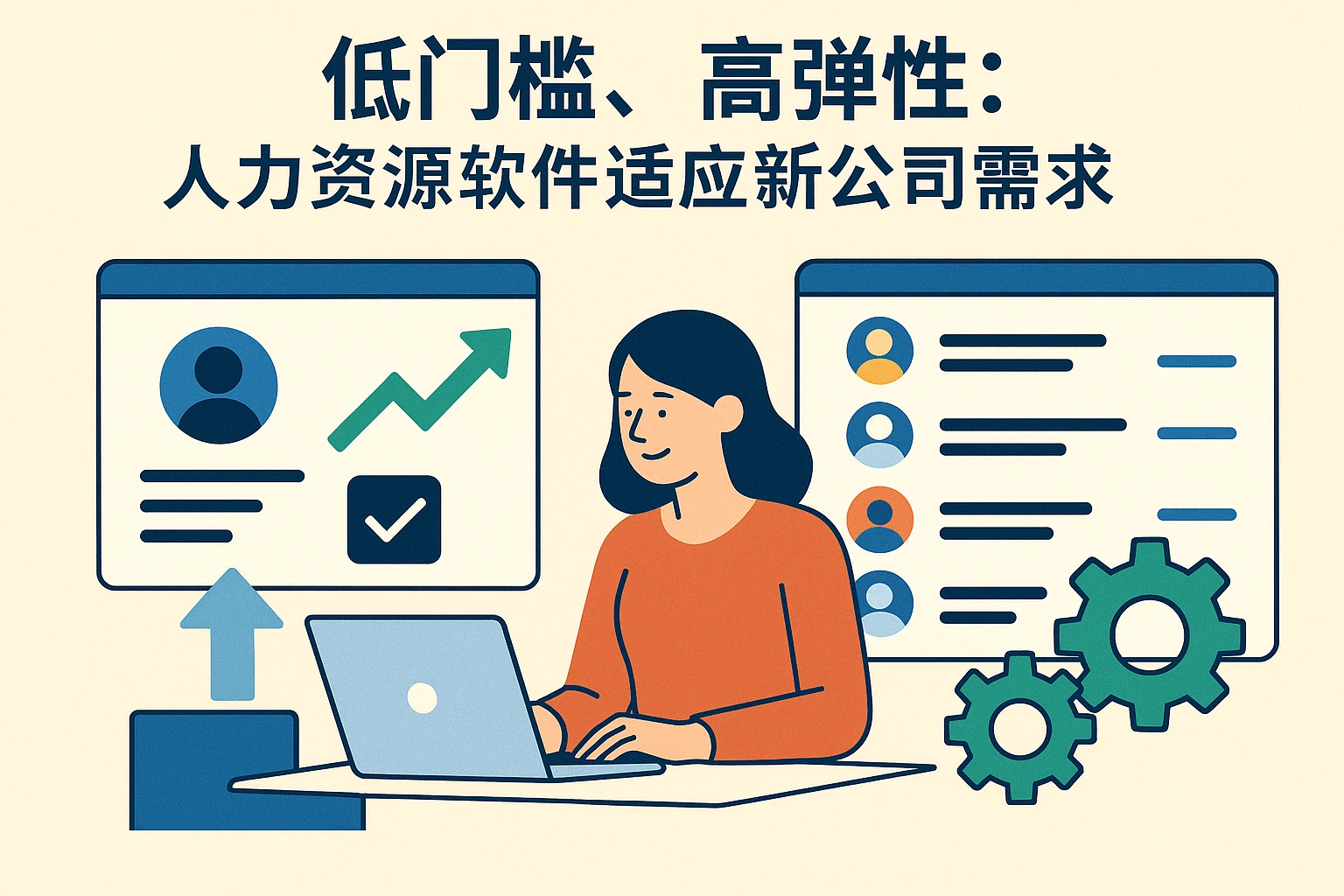 低门槛、高弹性：人力资源软件适应新公司需求