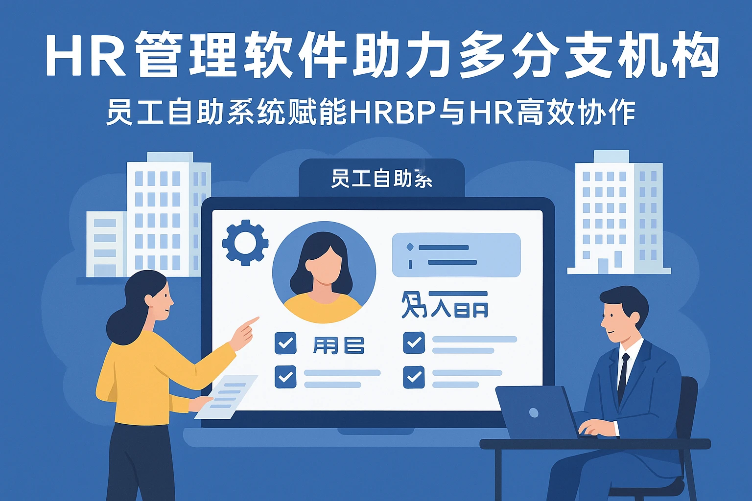 HR管理软件助力多分支机构：员工自助系统赋能HRBP与HR高效协作