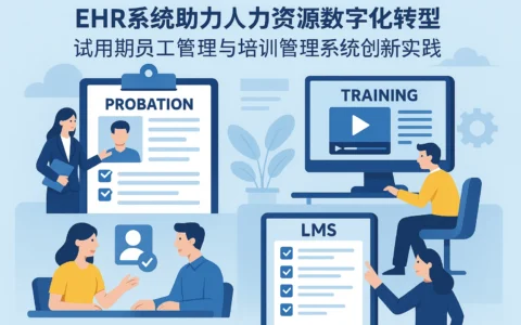 EHR系统助力人力资源数字化转型：试用期员工管理与培训管理系统创新实践
