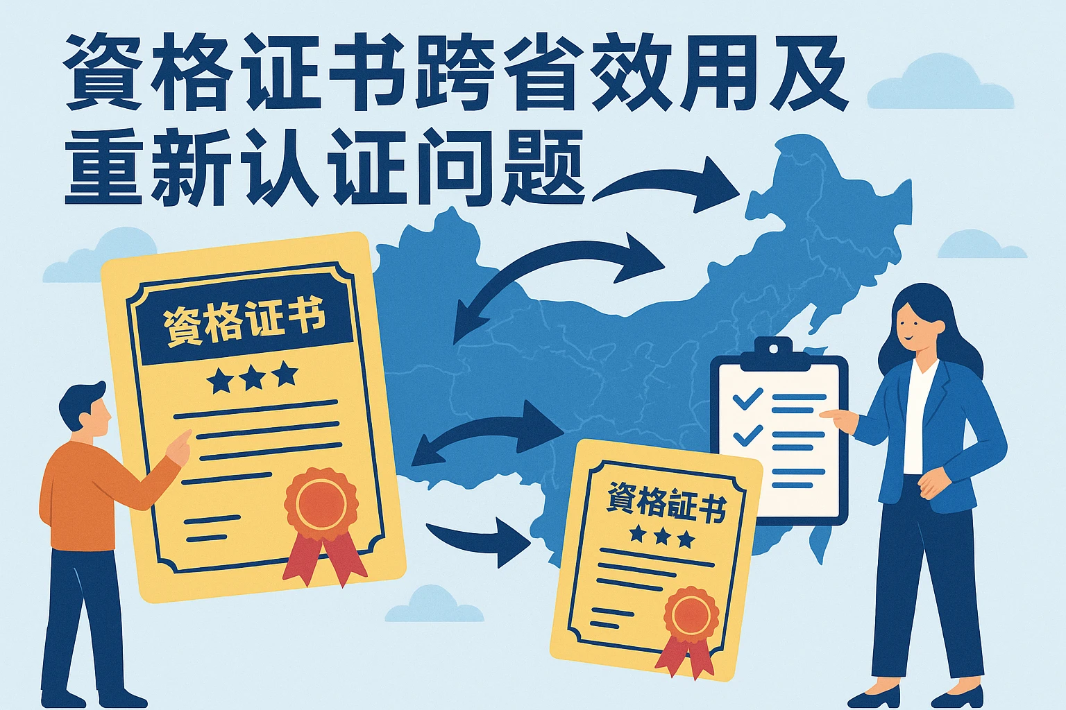 资格证书跨省效用及重新认证问题