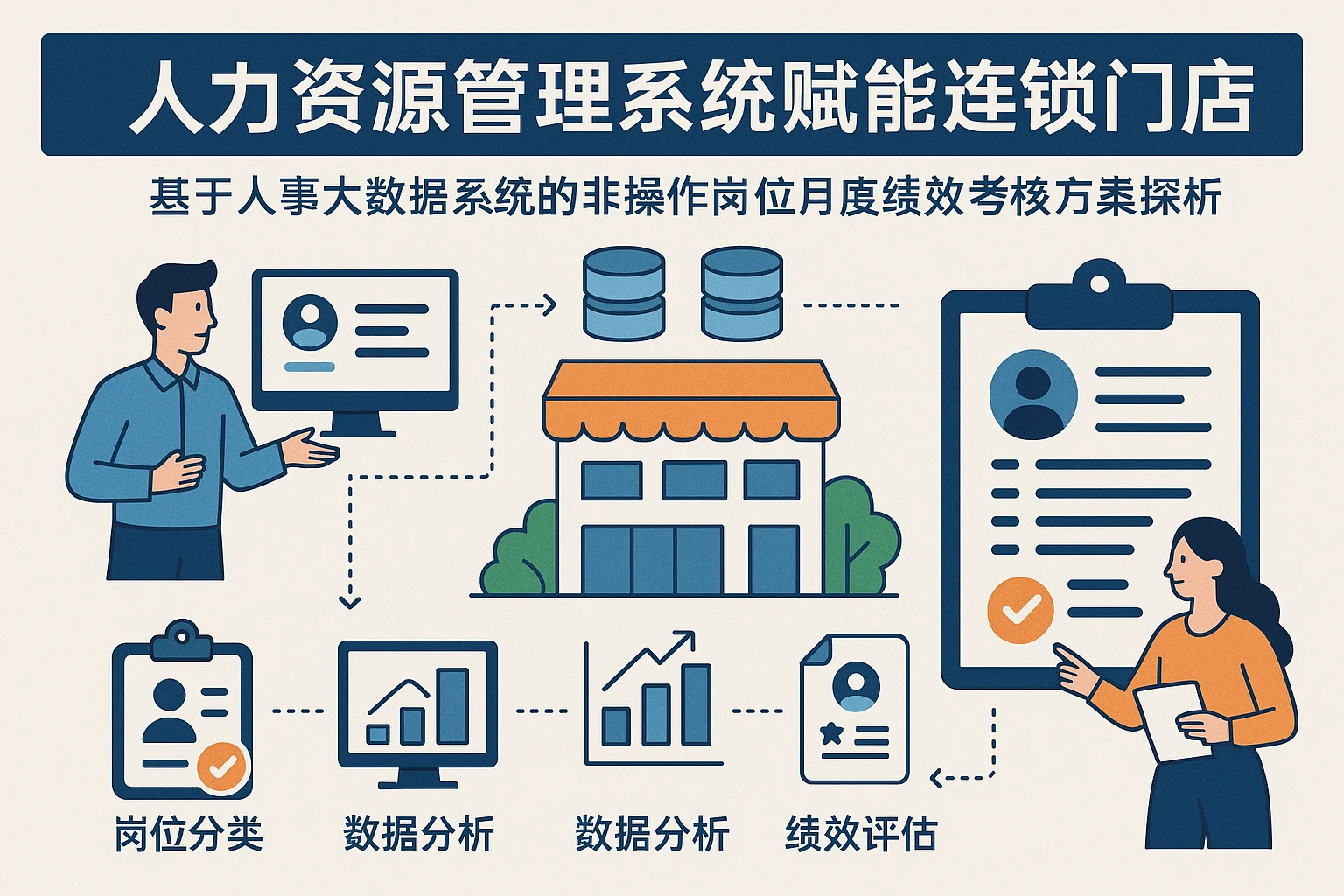 人力资源管理系统赋能连锁门店：基于人事大数据系统的非操作岗位月度绩效考核方案探析