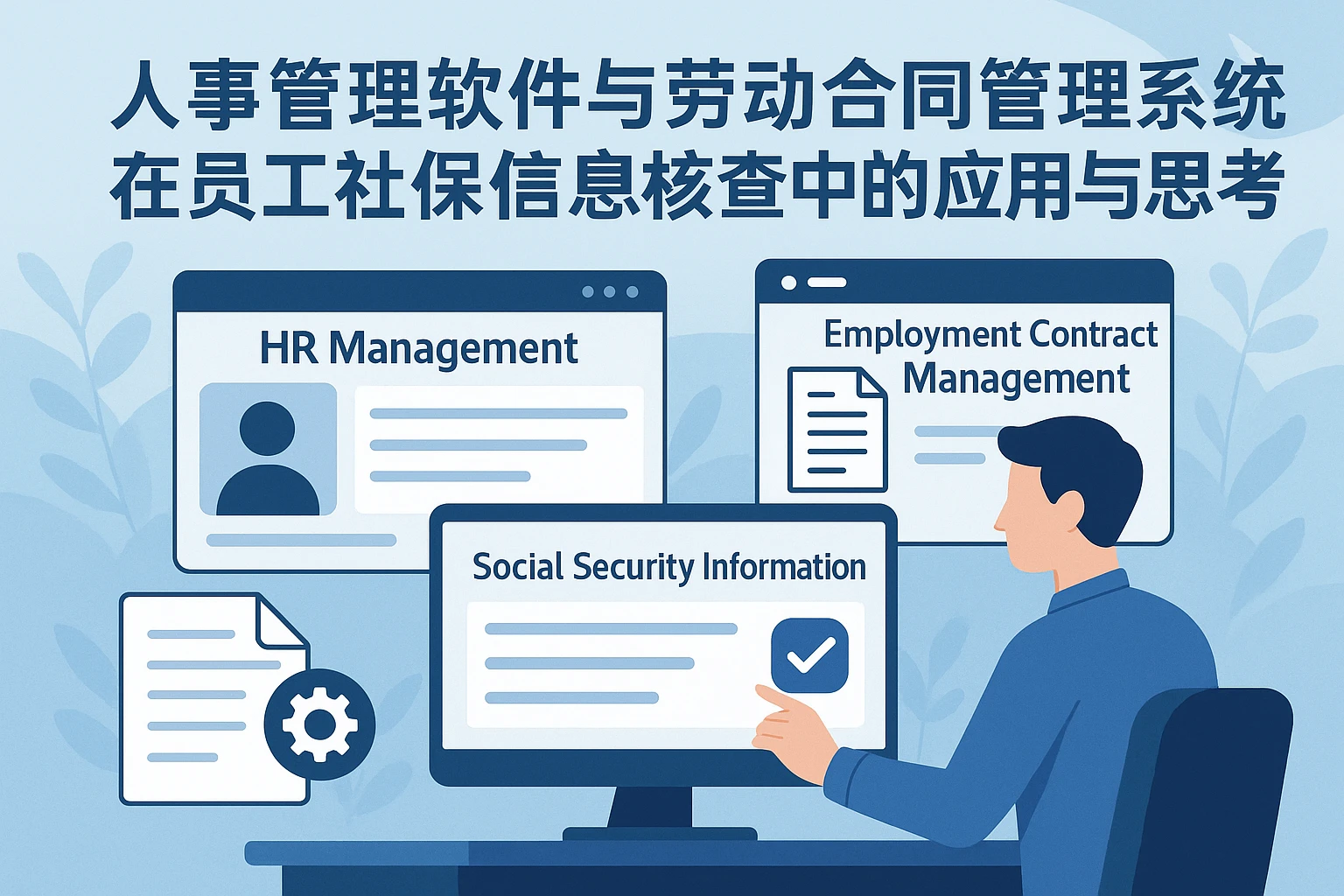 人事管理软件与劳动合同管理系统在员工社保信息核查中的应用与思考