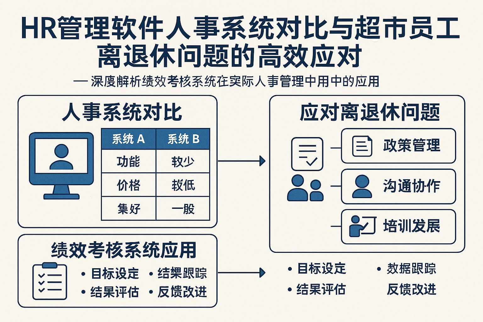 HR管理软件人事系统对比与超市员工离退休问题的高效应对 —— 深度解析绩效考核系统在实际人事管理中的应用