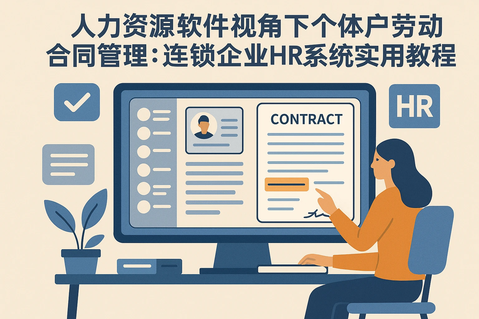 人力资源软件视角下个体户劳动合同管理:连锁企业HR系统实用教程