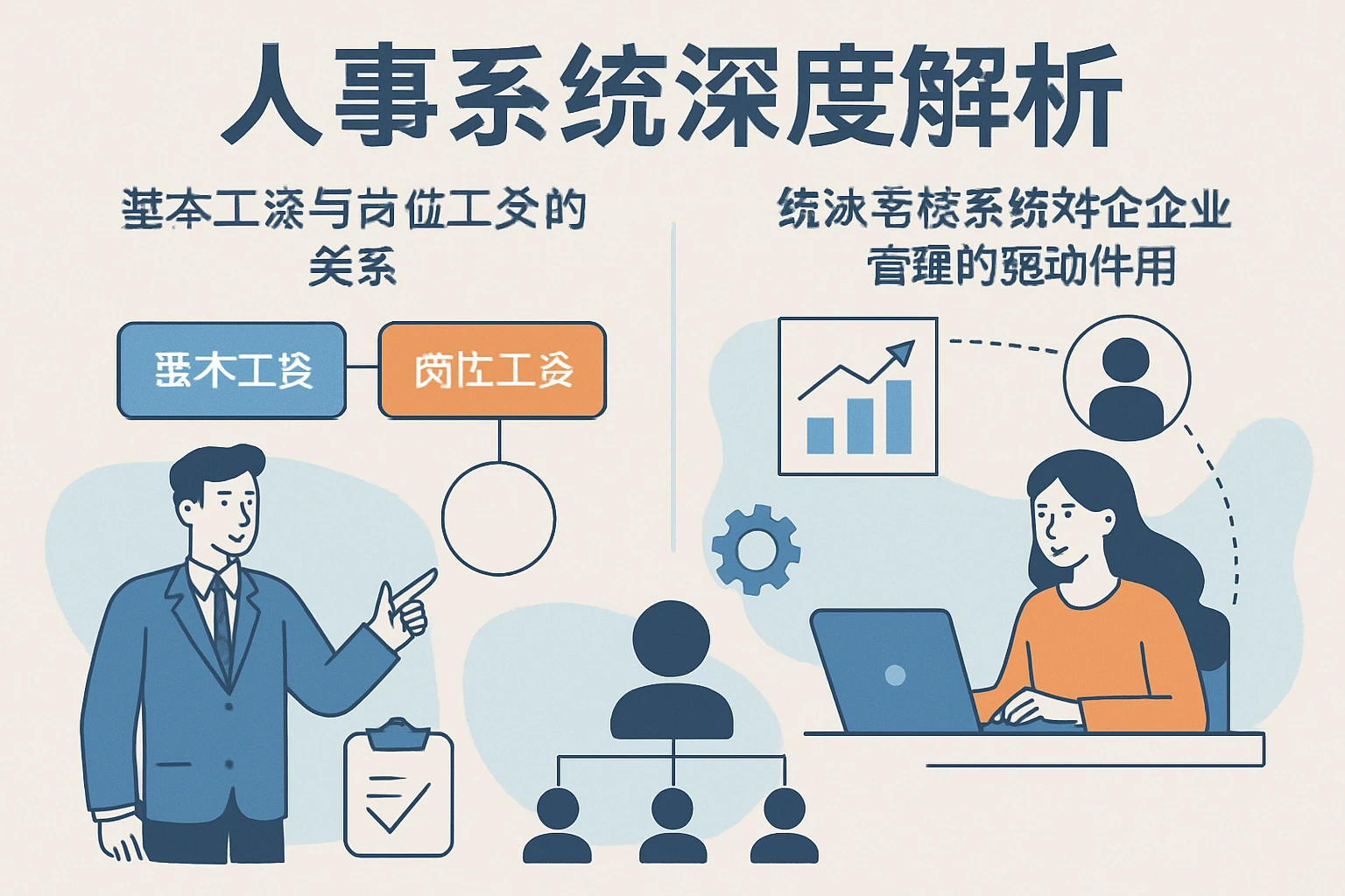人事系统深度解析：基本工资与岗位工资的关系、绩效考核系统对企业管理的驱动作用