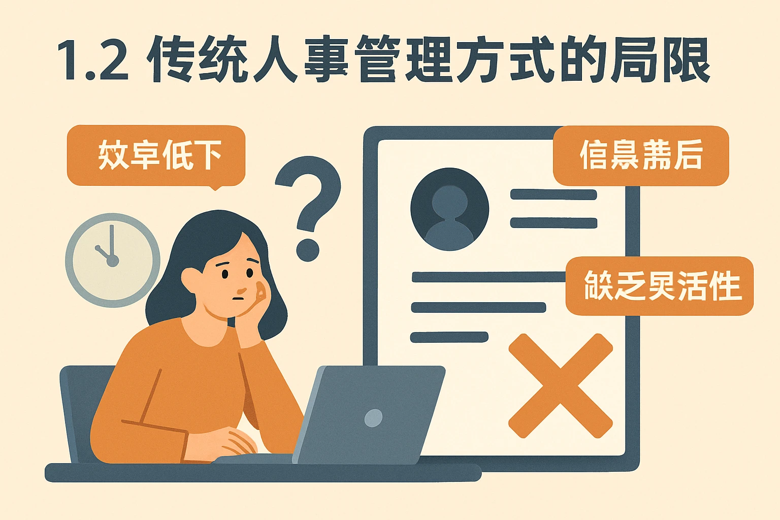 1.2 传统人事管理方式的局限