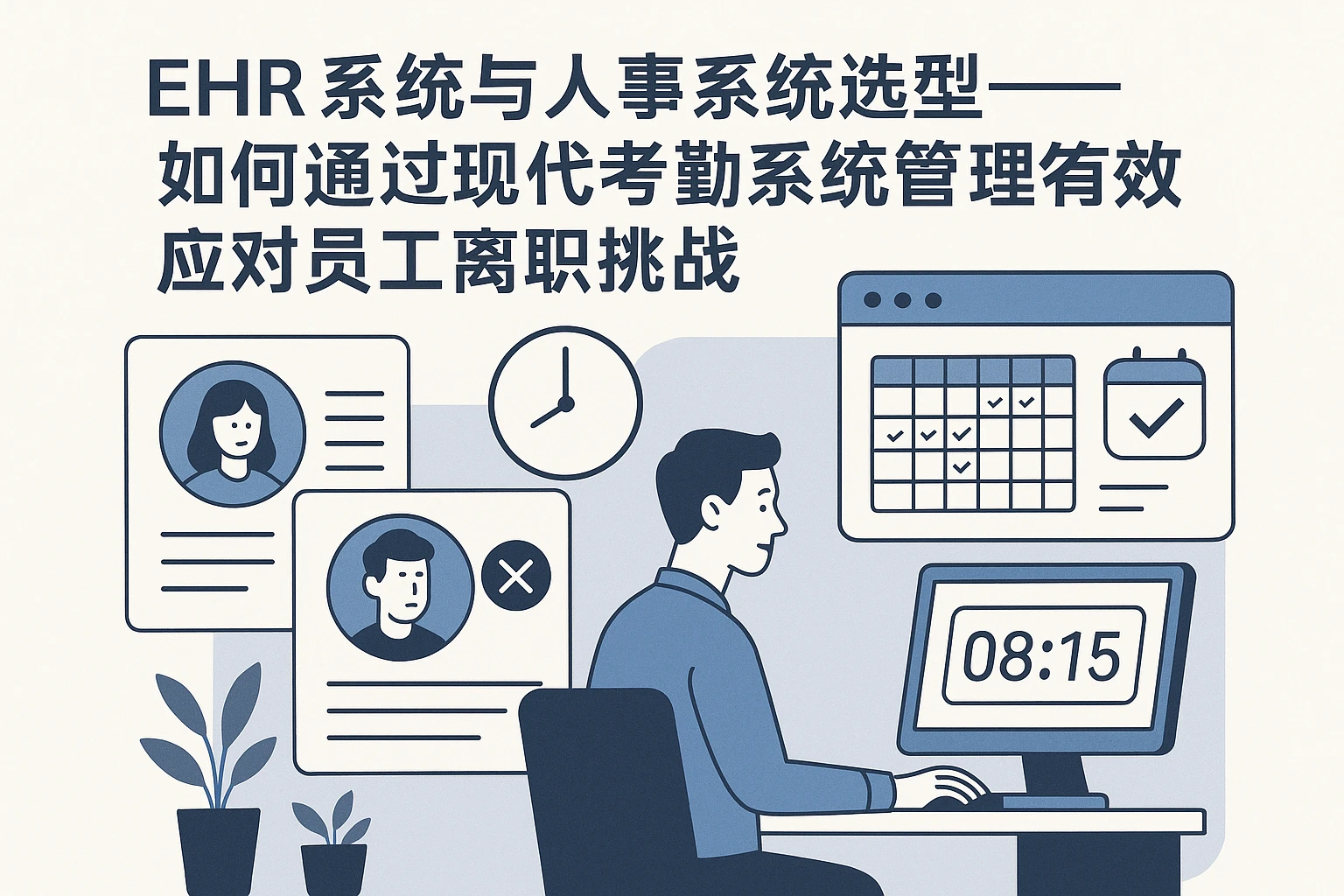 EHR系统与人事系统选型——如何通过现代考勤系统管理有效应对员工离职挑战
