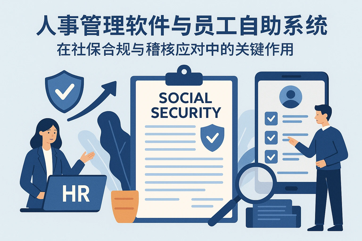 人事管理软件与员工自助系统在社保合规与稽核应对中的关键作用