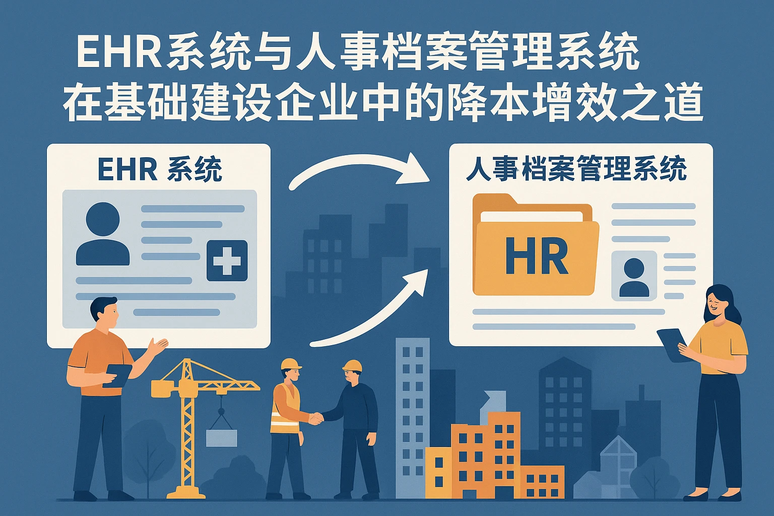 EHR系统与人事档案管理系统在基础建设企业中的降本增效之道