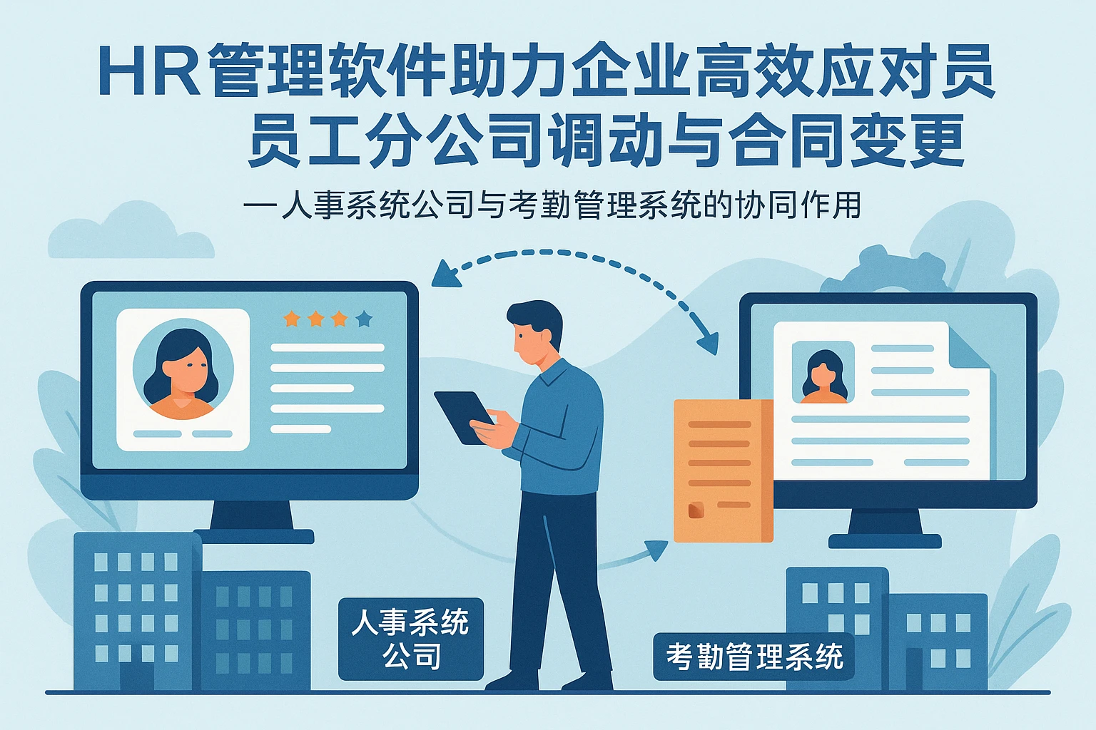 HR管理软件助力企业高效应对员工分公司调动与合同变更——人事系统公司与考勤管理系统的协同作用