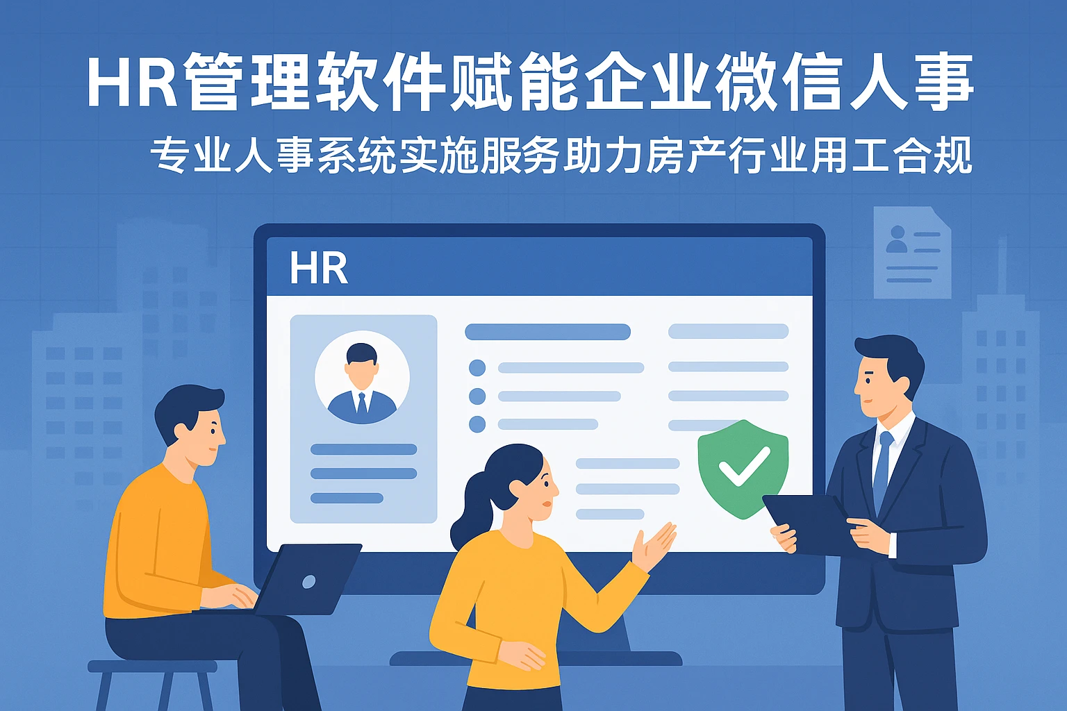 HR管理软件赋能企业微信人事系统：专业人事系统实施服务助力房产行业用工合规