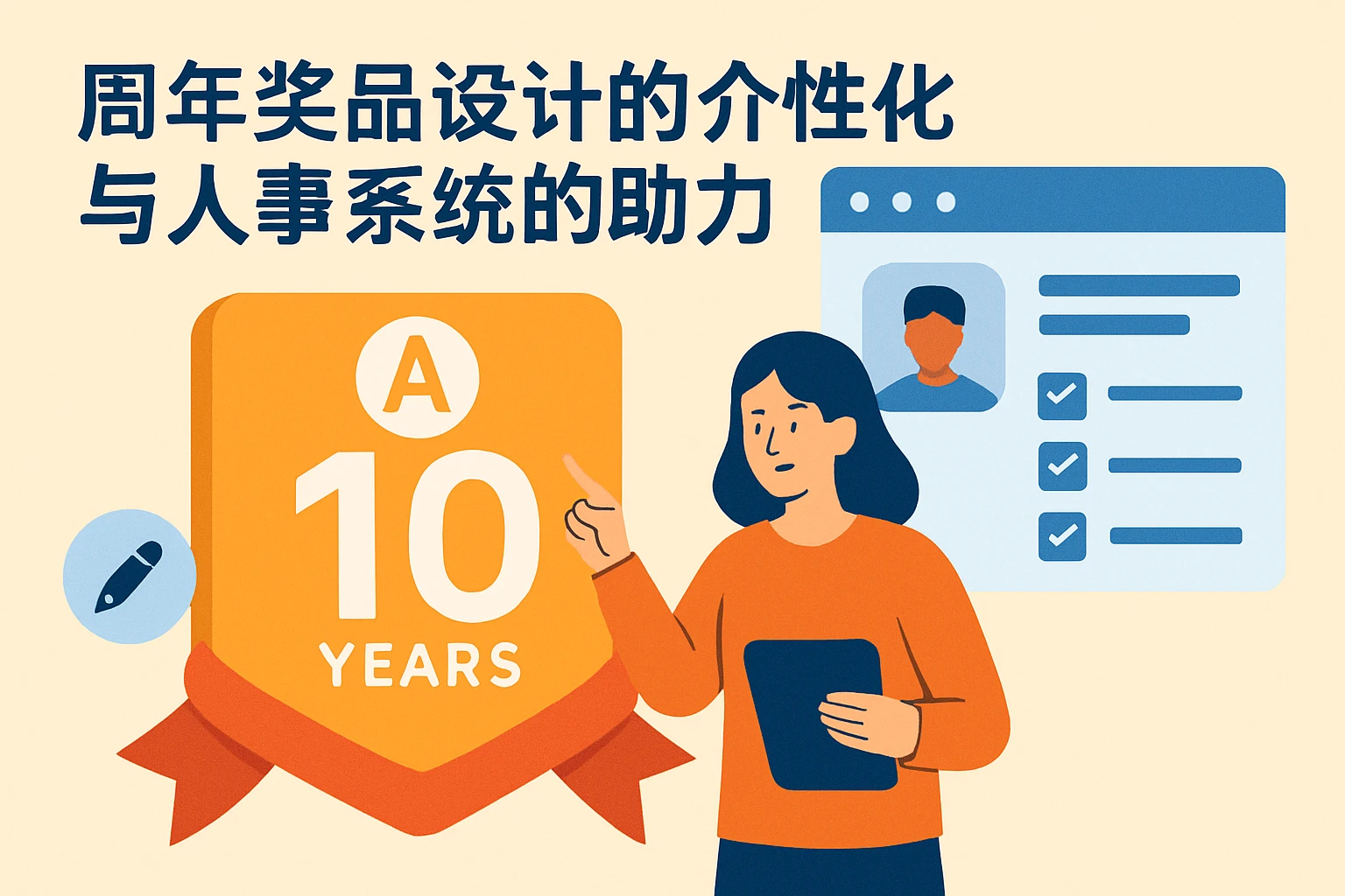 周年奖品设计的个性化与人事系统的助力