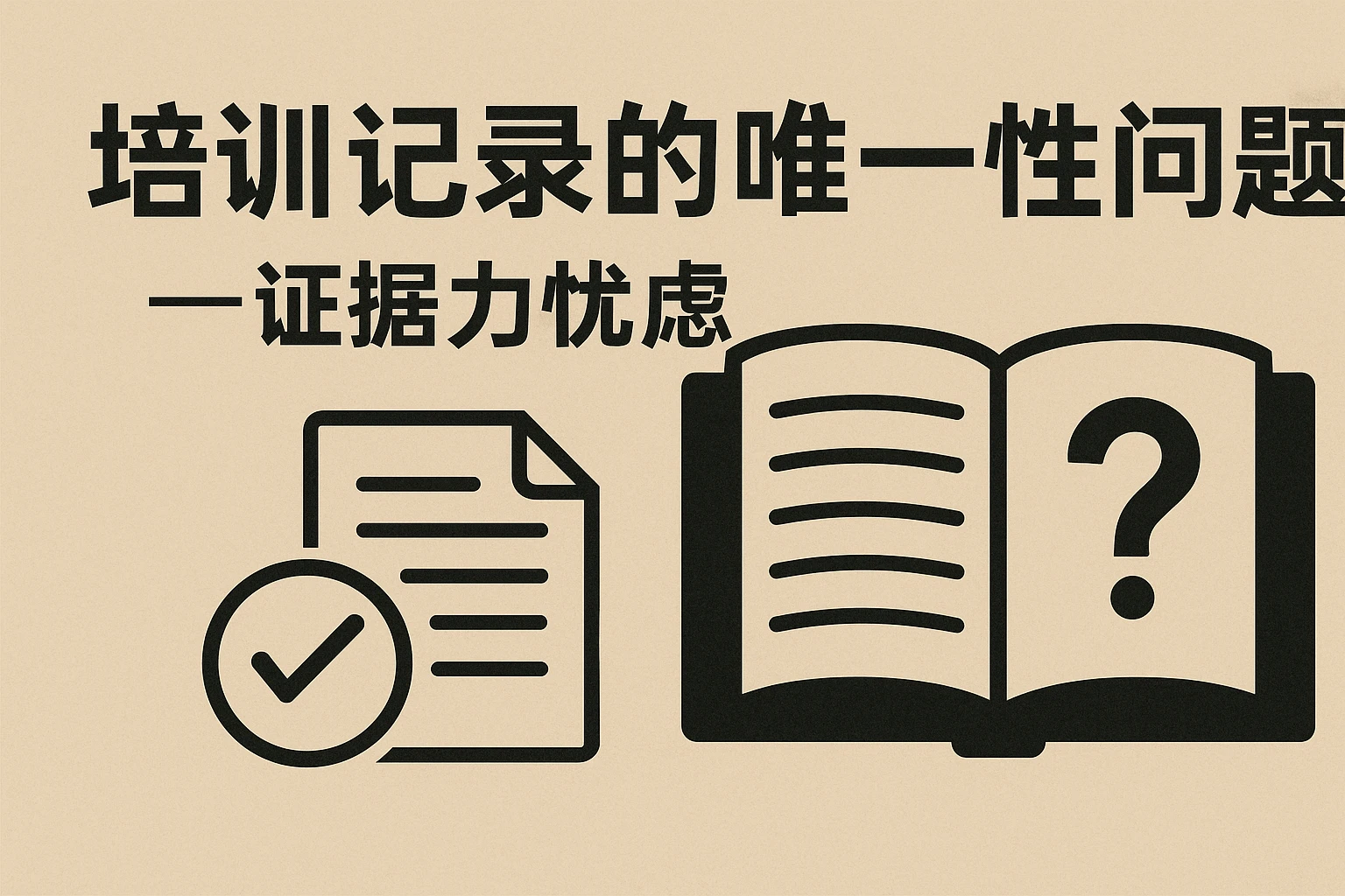 培训记录的唯一性问题——证据力忧虑