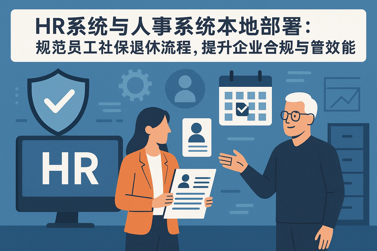 HR系统与人事系统本地部署：规范员工社保退休流程，提升企业合规与管理效能
