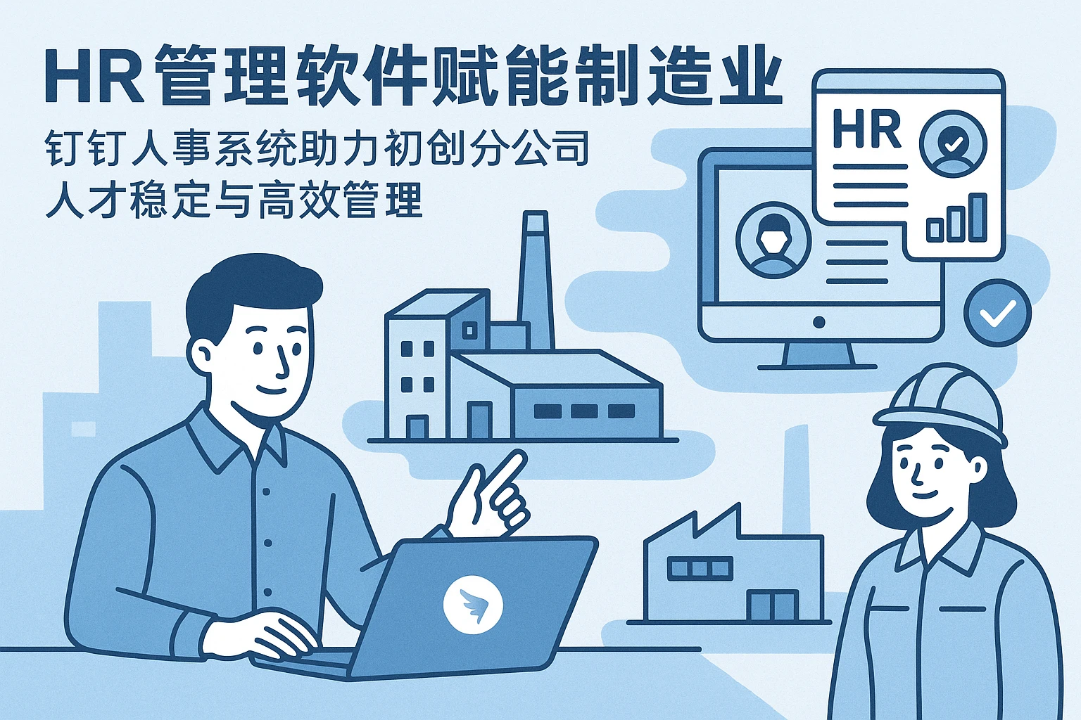HR管理软件赋能制造业：钉钉人事系统助力初创分公司人才稳定与高效管理