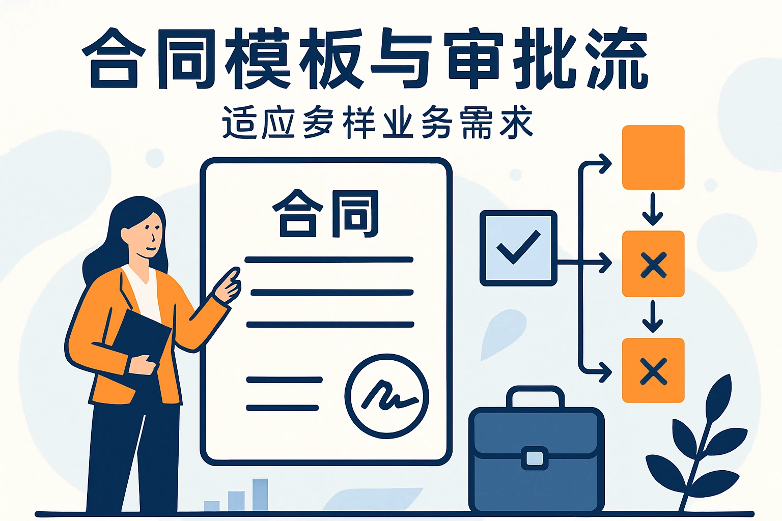 合同模板与审批流：适应多样业务需求