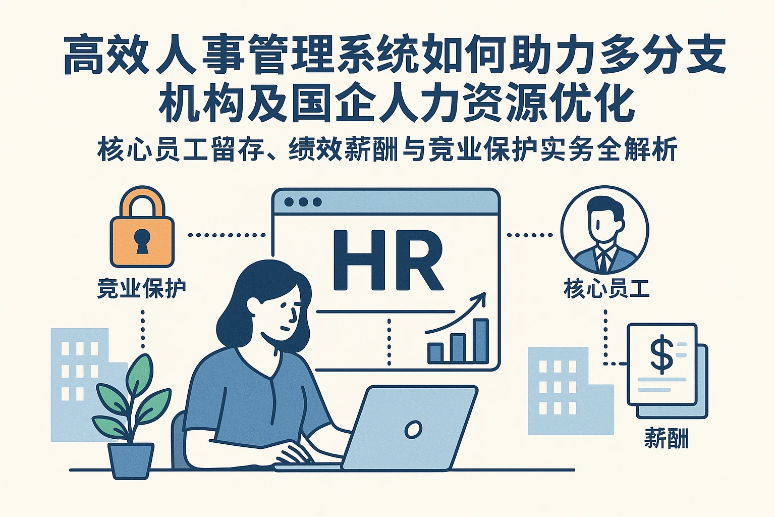 高效人事管理系统如何助力多分支机构及国企人力资源优化——核心员工留存、绩效薪酬与竞业保护实务全解析