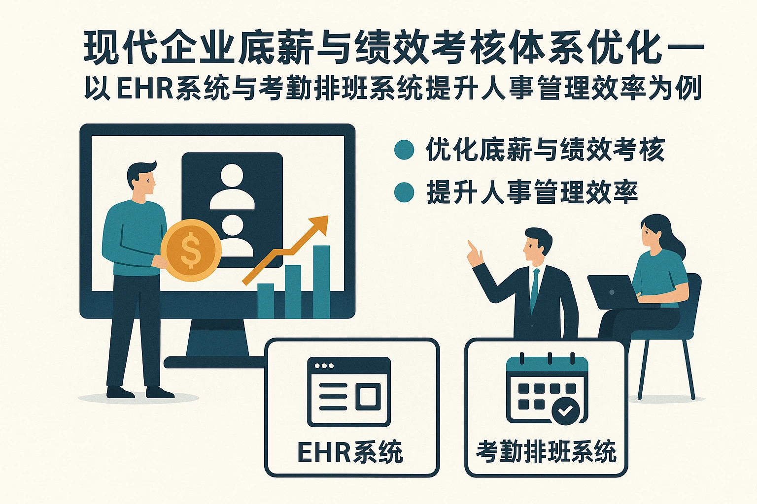 现代企业底薪与绩效考核体系优化——以EHR系统与考勤排班系统提升人事管理效率为例