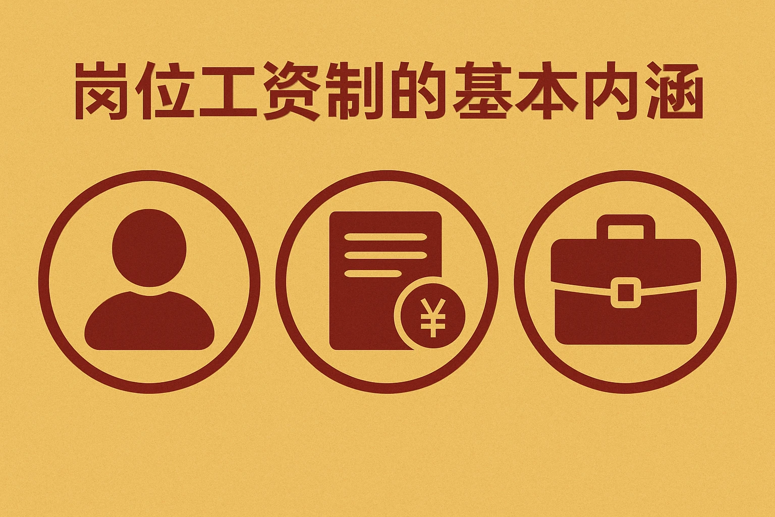 岗位工资制的基本内涵