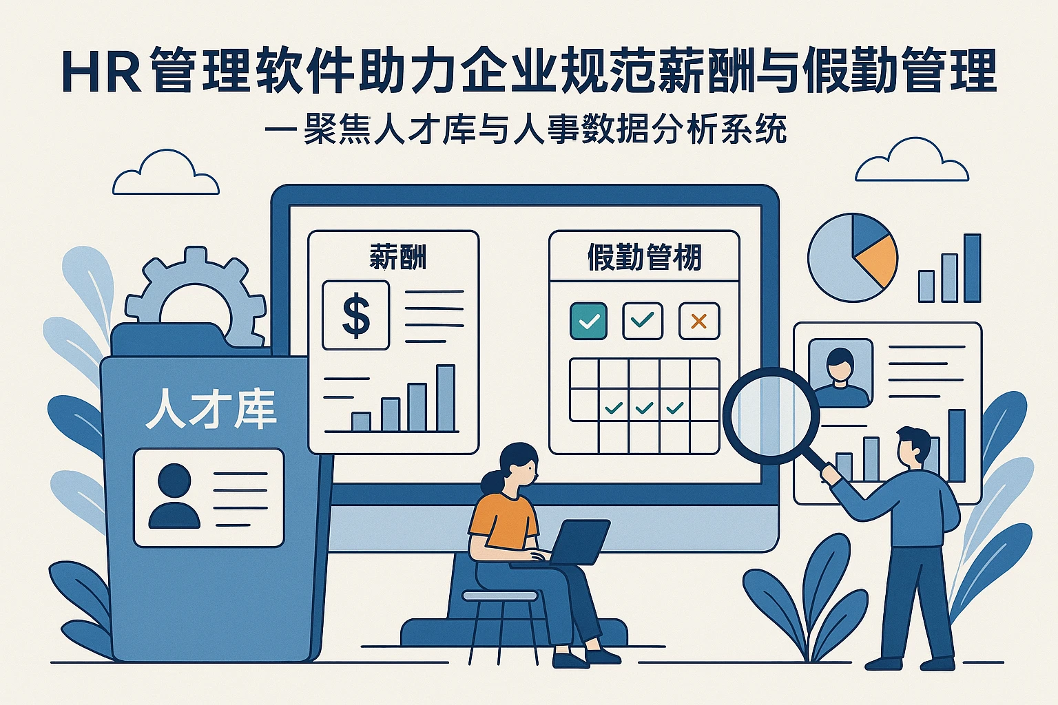 HR管理软件助力企业规范薪酬与假勤管理——聚焦人才库与人事数据分析系统