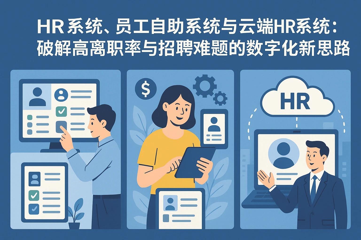 HR系统、员工自助系统与云端HR系统：破解高离职率与招聘难题的数字化新思路