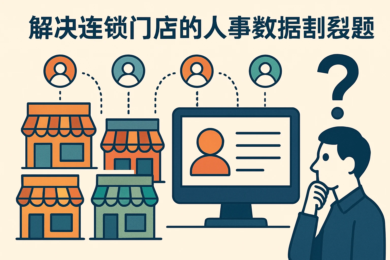 解决连锁门店的人事数据割裂问题