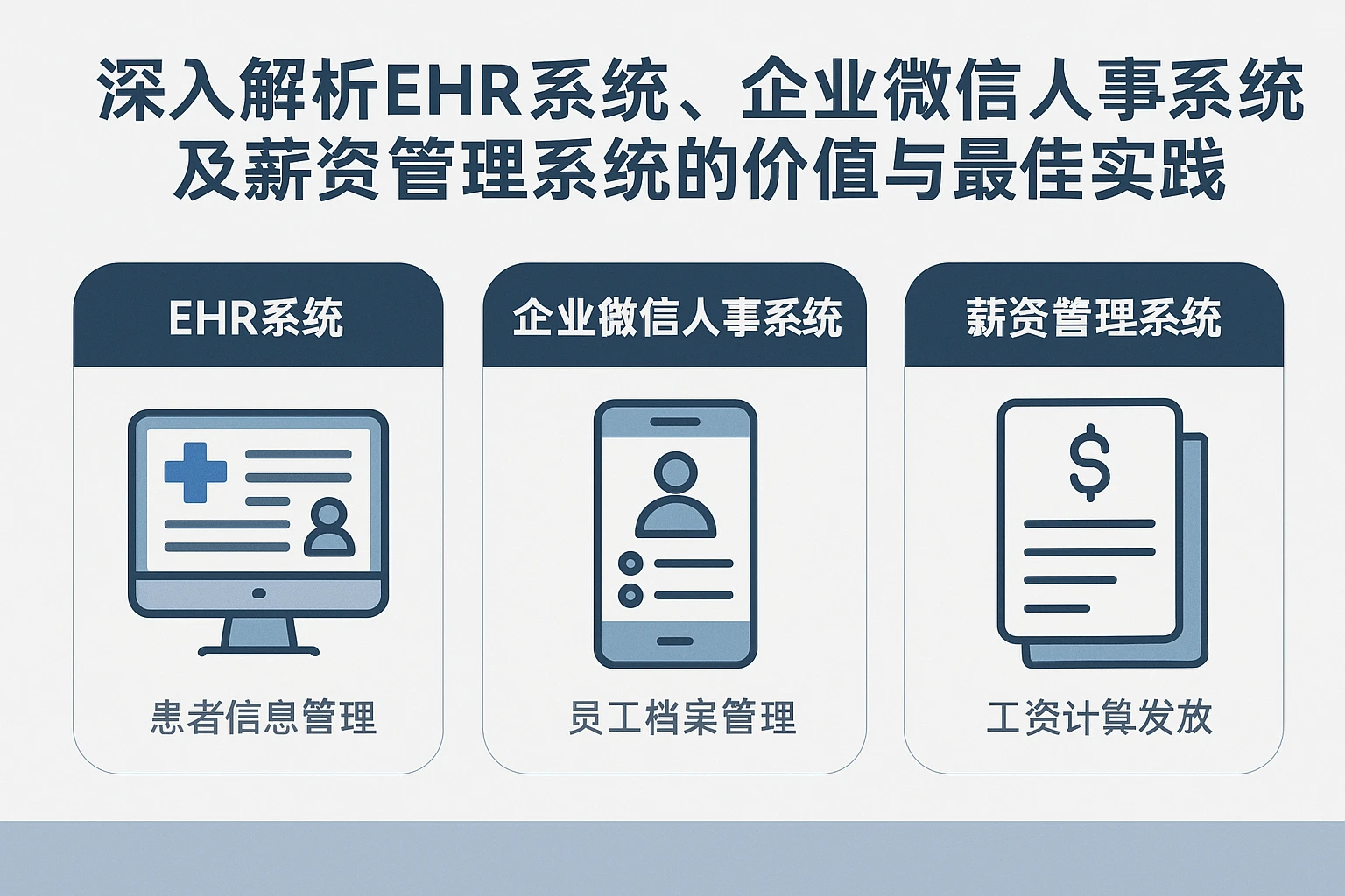 深入解析EHR系统、企业微信人事系统及薪资管理系统的价值与最佳实践