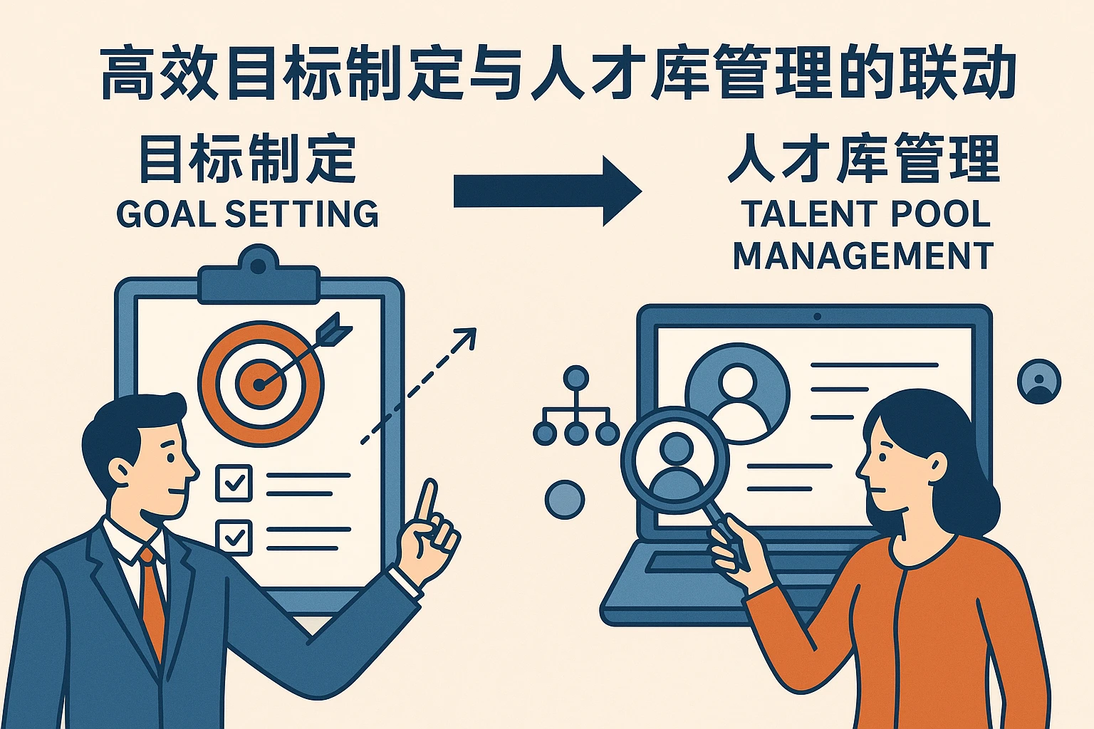 高效目标制定与人才库管理的联动