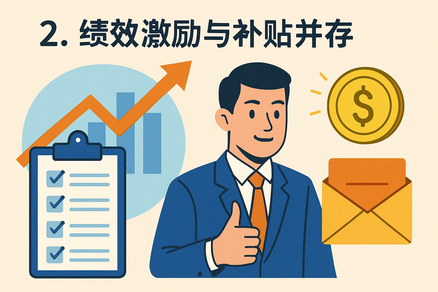 2. 绩效激励与补贴并存