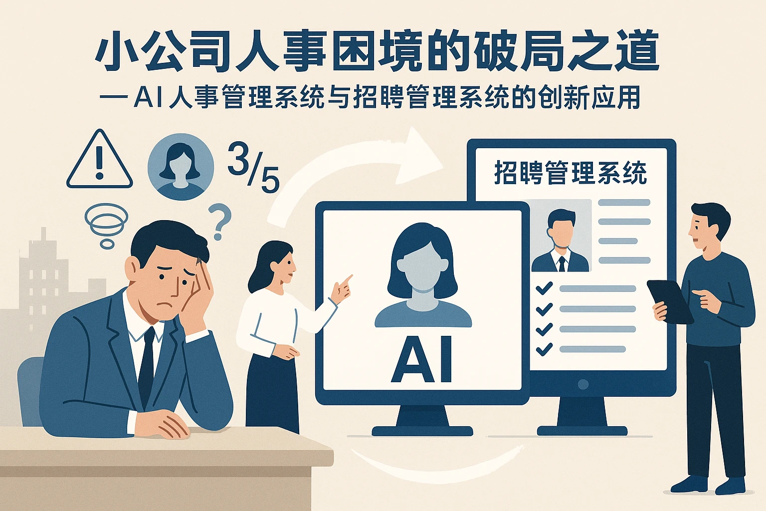 小公司人事困境的破局之道——AI人事管理系统与招聘管理系统的创新应用