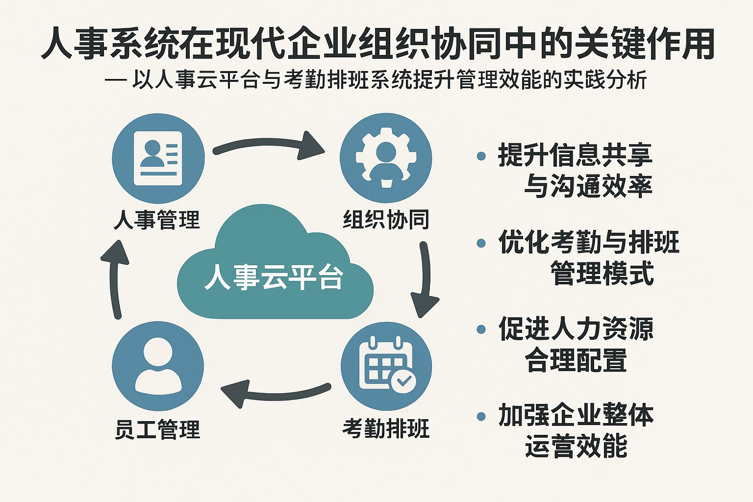 人事系统在现代企业组织协同中的关键作用 —— 以人事云平台与考勤排班系统提升管理效能的实践分析