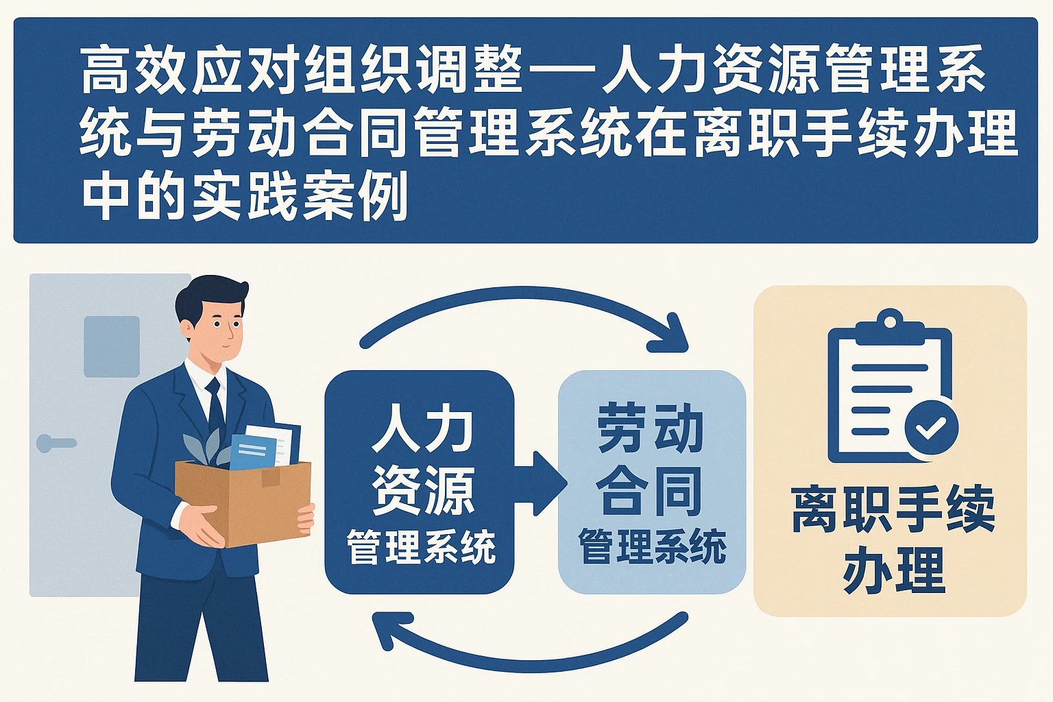 高效应对组织调整——人力资源管理系统与劳动合同管理系统在离职手续办理中的实践案例