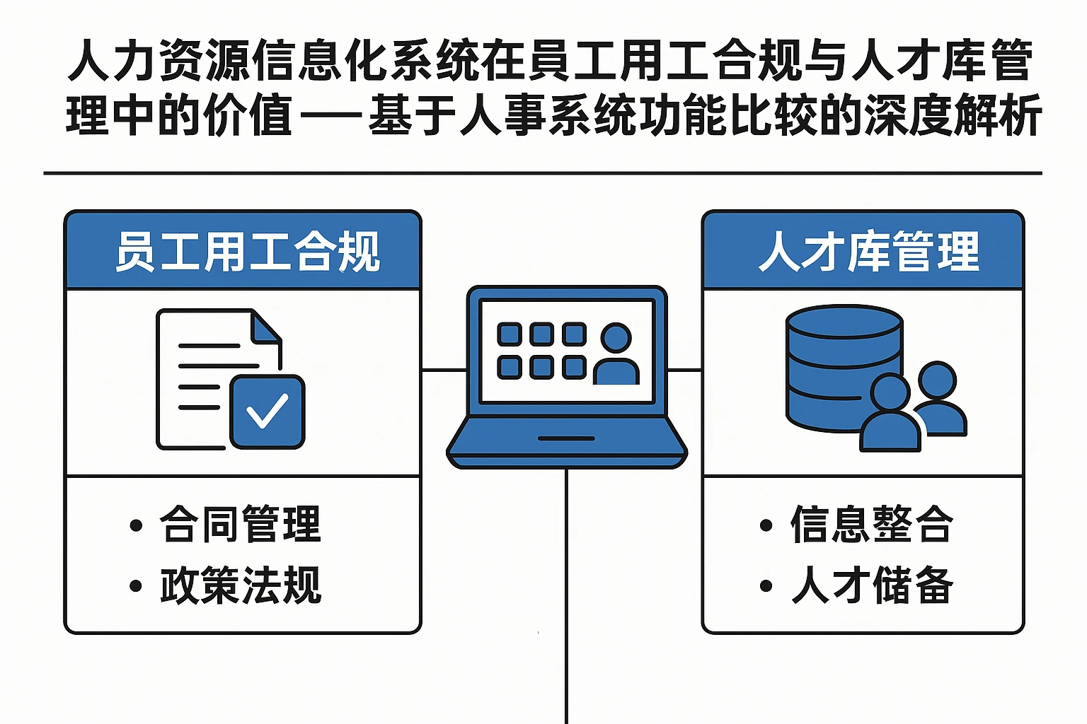 人力资源信息化系统在员工用工合规与人才库管理中的价值——基于人事系统功能比较的深度解析