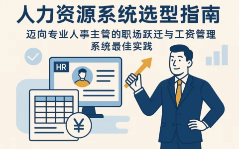 人力资源系统选型指南：迈向专业人事主管的职场跃迁与工资管理系统最佳实践