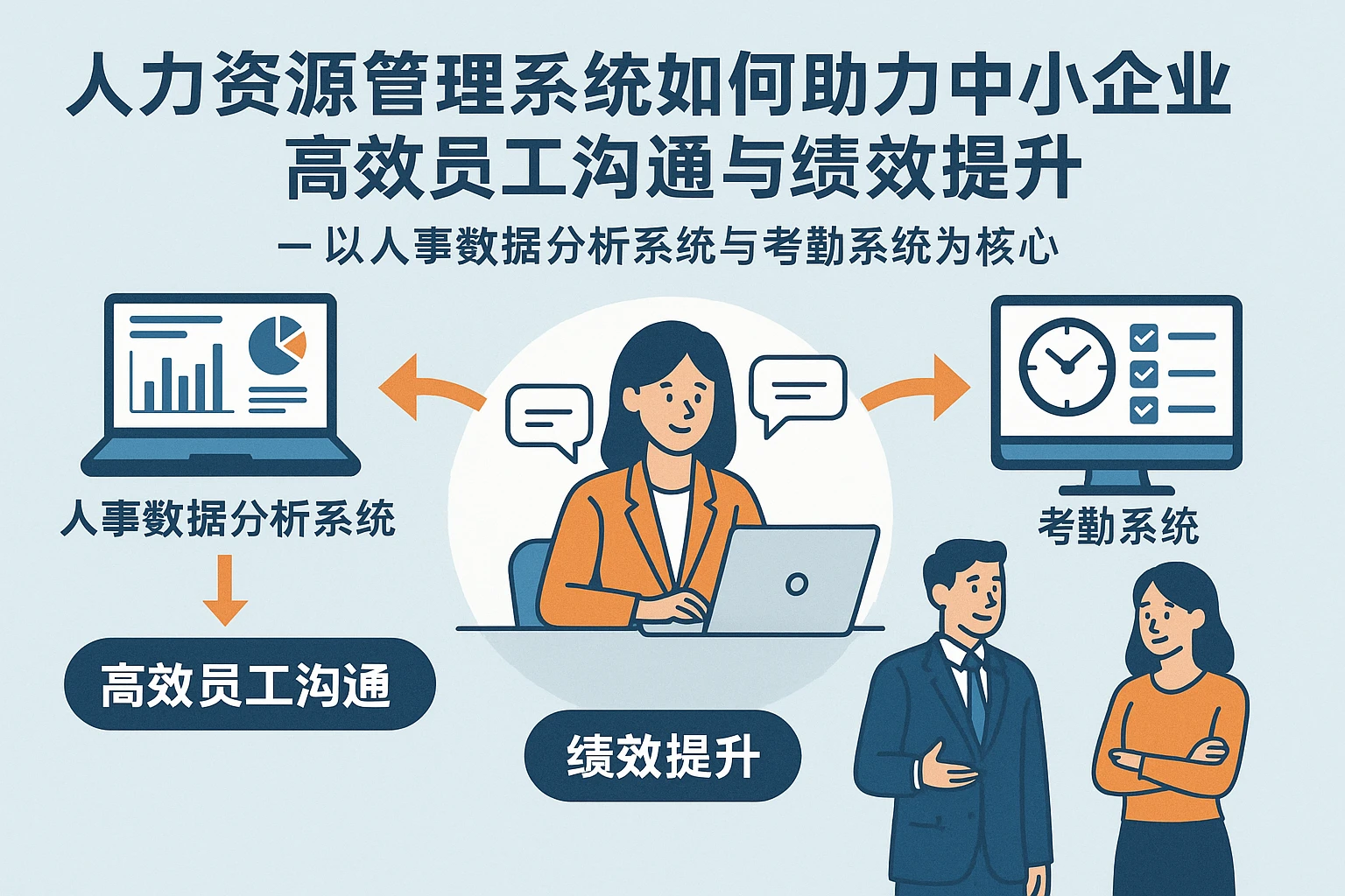 人力资源管理系统如何助力中小企业高效员工沟通与绩效提升——以人事数据分析系统与考勤系统为核心