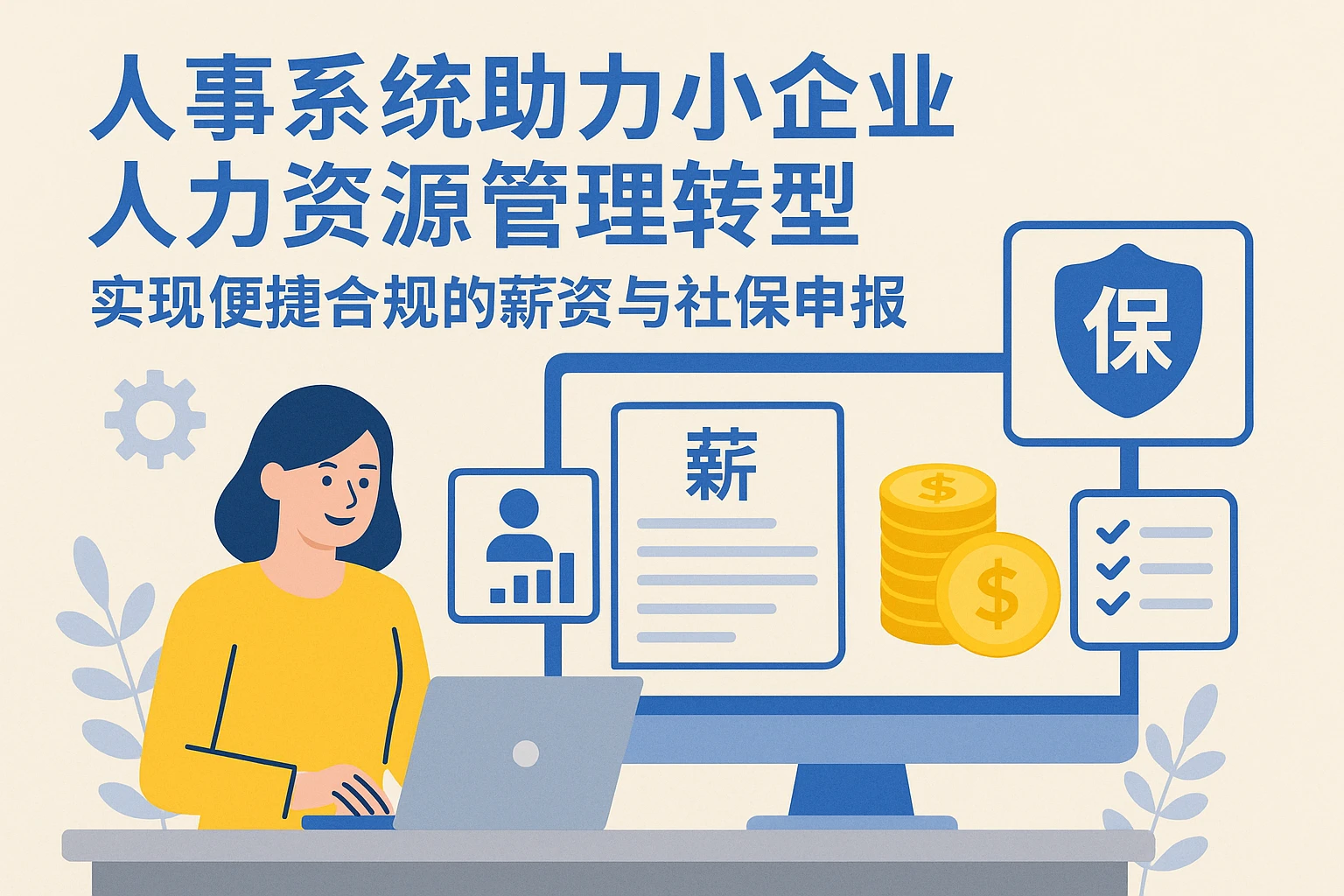 人事系统助力小企业人力资源管理转型 —— 实现便捷合规的薪资与社保申报