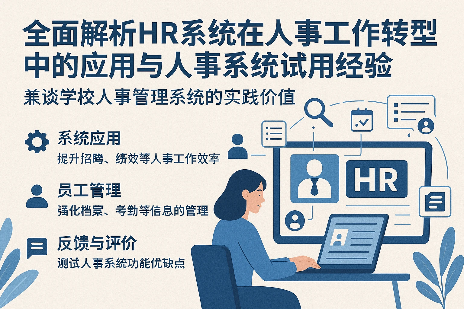 全面解析HR系统在人事工作转型中的应用与人事系统试用经验——兼谈学校人事管理系统的实践价值