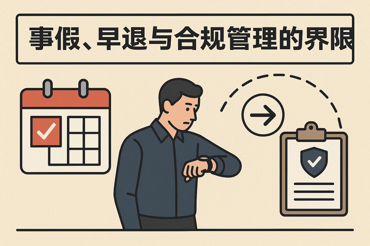 事假、早退与合规管理的界限