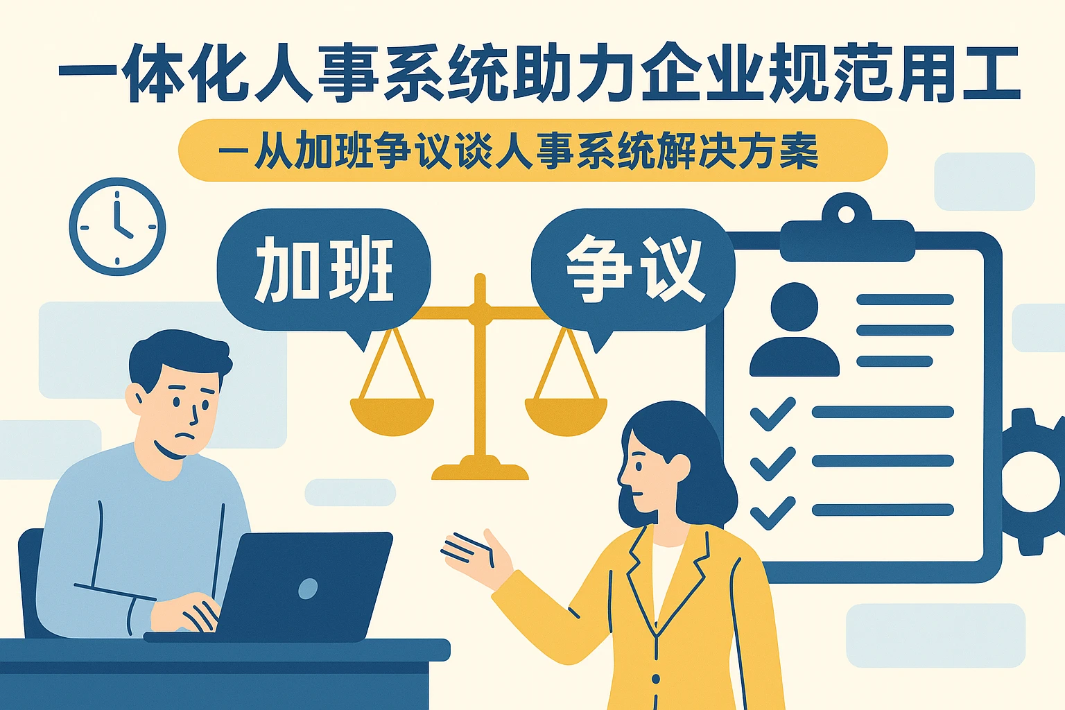 一体化人事系统助力企业规范用工——从加班争议谈人事系统解决方案