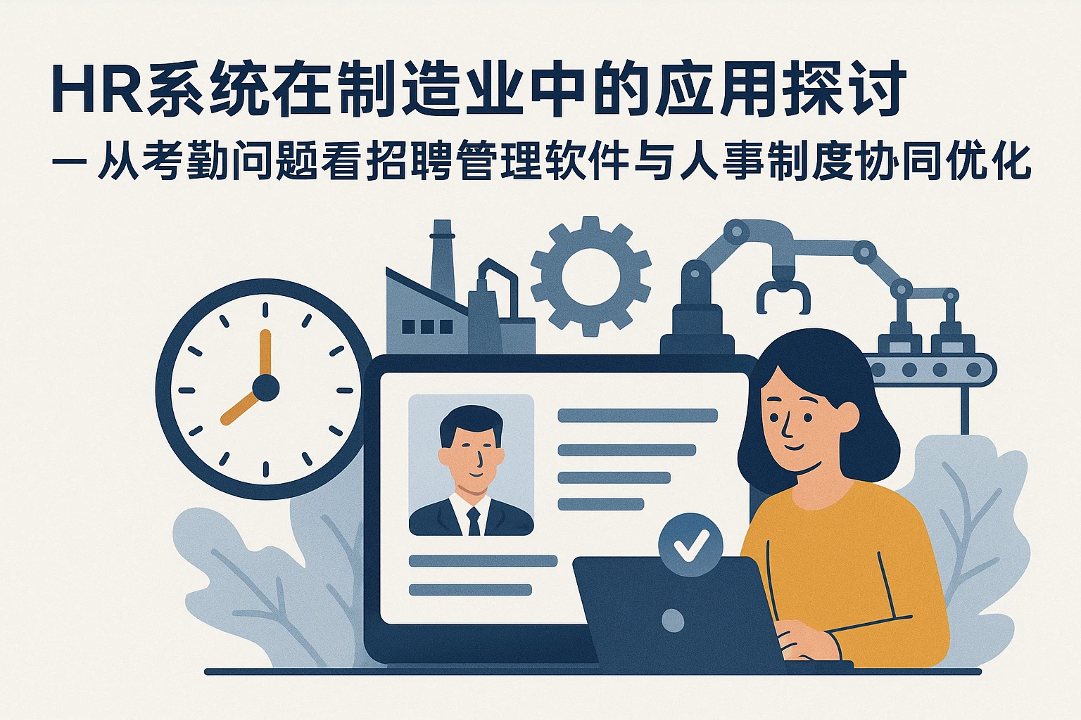 HR系统在制造业中的应用探讨——从考勤问题看招聘管理软件与人事制度协同优化