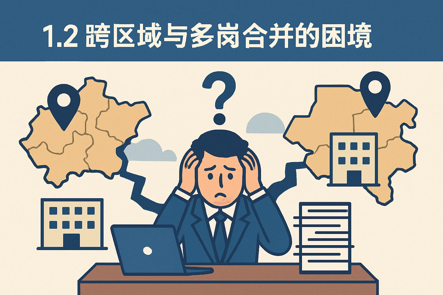 1.2 跨区域与多岗合并的困境