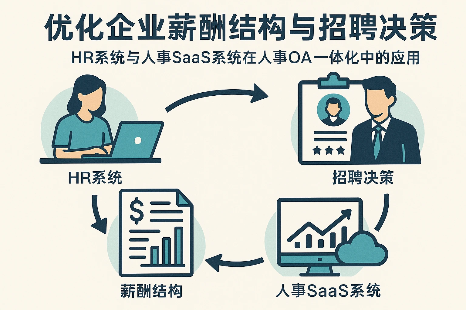 优化企业薪酬结构与招聘决策——HR系统与人事SaaS系统在人事OA一体化中的应用
